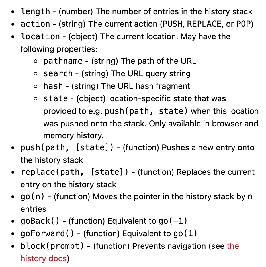 https://reactrouter.com/web/api/history